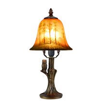Hand Painted Tiffany Table Lamp Owl - TA-15149