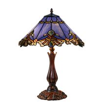 Benita Tiffany Periwinkle Large Table Lamp - TL-161072P-KG
