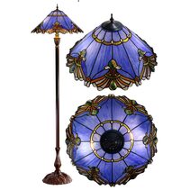 Benita Tiffany Periwinkle Floor Lamp - TL-F201072P-KG