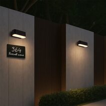 Ziron 10 Exterior LED Wall Light Black - ZIRON EX10-BK