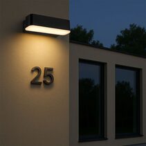 Ziron 18 Exterior LED Wall Light Black - ZIRON EX18-BK