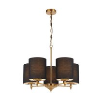 Argos 5 Light Pendant Black - ARGOS PE5-AGBK