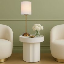 Argos Table Lamp Ivory - ARGOS TL-AGIV