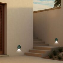 Jora Exterior Step Wall Light Verde - JORA EX3-GN324