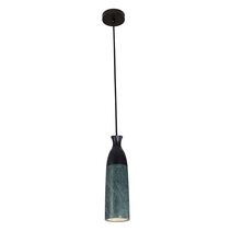 Interior Marble Cylinder Pendant Green - MARMOL3