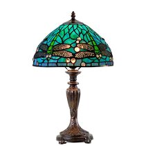 Sylvia Dragonfly Tiffany Table Lamp 12" - TL-12595A-N032