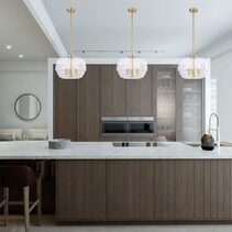 Cuad Interior Clear Wine Glass Shape Glass Shade Pendant - CUAD3