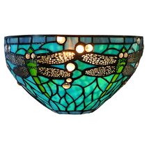 Sylvia Dragonfly Tiffany Wall Light - TL-W12595A