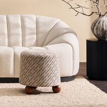 Orta Stool Natural Jacquard - 33457