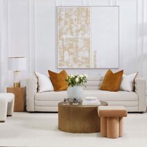 Colorado 3 Seater Sofa White Boucle - 33459