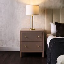 Ariana Bedside Table Large Taupe - 33480