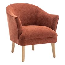 Elsa Arm Chair Terracotta Chenille - 33493