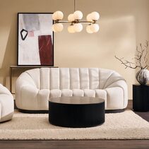 Avalon 2.5 Seater Sofa Cream Chenille - 33497