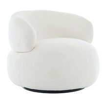Greenwich Swivel Occasional Chair Ivory Chenille - 33505