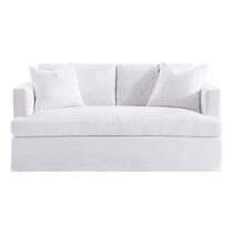 Birkshire 2 Seater Slip Cover Sofa White Linen - 33547