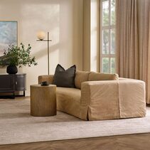 Pomona 3 Seater Sofa Cappuccino Cream Leather - 33568