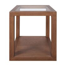 Sadie Oak Square Side Table Medium Walnut - 33575
