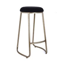 Annie Bar Stool Black Linen - 33705