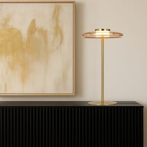 Amity Table Lamp Amber - AMITY TL25-BRSAM