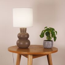 Holla Ceramic Table Lamp Taupe - OL90163TP