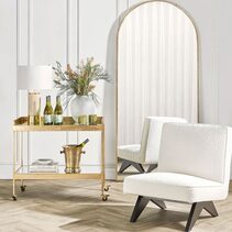 Archibald Floor Mirror Gold Leaf - 40534