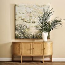 Whimsical Meadow Oil on Canvas Painting - 53092