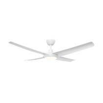 Barden 52" 30W DC Four Blade Ceiling Fan With Selectable CCT 22W LED White - SDCF21/52/4WH/L
