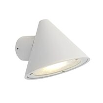 Cuchara Exterior Cone Surface Mounted Wall Light Matt White - CUCHARA2