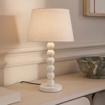 Pearl Orb Table Lamp Whisper White - LL-27-0317W