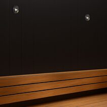 Musan Round LED Step Wall Light Black - MUSAN RD.24-BK