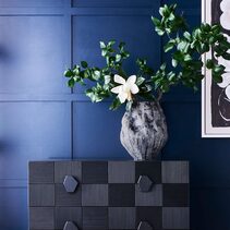 Fluer Porcelain Vase Charcoal - 53144