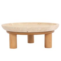 Eileen Footed Bowl Small Natural - 53208