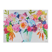 Bright Florals Enhanced Canvas Print - 53243