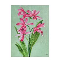Pink Orchid Enhanced Canvas Print - 53261