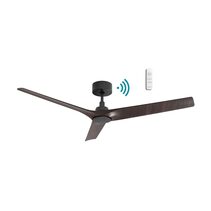 Cordoba DC 52" Smart Ceiling Fan With WIFI Remote Control Matt Black / Walnut - MCDC133MWN