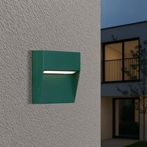 Terin Exterior Square LED Step Wall Light Verde Green - TERIN SQ-GN324