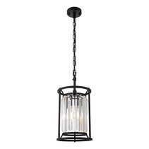 Amelia 1 Light Pendant Black - AMEL1PBLK