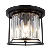 Amelia 3 Light Close To Ceiling Black - AMEL3CTCBLK