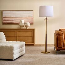 Regina Floor Lamp Brass - B12497
