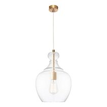 Bellac 1 Light Pendant Gold - BELL1PGLD