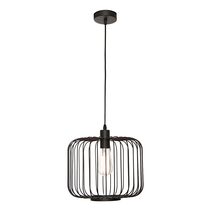Bonn 1 Light Pendant Black - BONN1PBLK