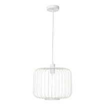 Bonn 1 Light Pendant White - BONN1PWHT