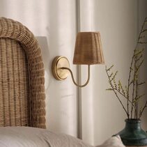 Athens Wall Light Antique Brass with Shade Antique Brass - ELYS1100721AB