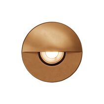 Emit-85 12V / 24V DC 36° LED Eyelid Decklight Brushed Brass / Tri-Colour - 10197