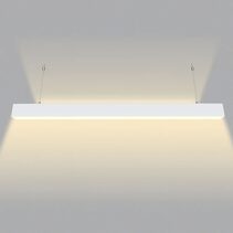 Gamma 20W / 30W / 40W 1200mm Linear LED Pendant White / Tri-Colour - UGAMMA-V2-WH-1.2M