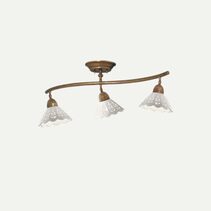 Fiori Di Pizzo 3lt Ceiling Light Antique Brass / White - 065.21.OC