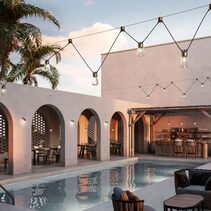 Drop Mini Double Cable Cluster Pendant Antique Brass / Clear - IL.270.42.OOT