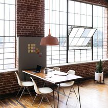Oxido Interior Rustic Brown with Travertine Highlight Angled Dome Pendant Medium - OXIDO2