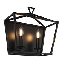 Perigan 2 Light Wall Light Black - PERI2WBLK