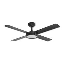 Pinnacle 3 52" DC Ceiling Fan With Dimmable 18W LED Matt Black / Tri-Colour - PL3206